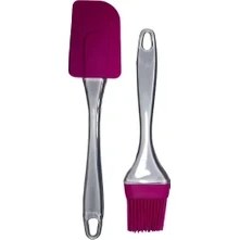 Resim Tamu Silikon Yumurta Fırçası ve Spatula 2'li Set 