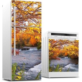 Resim Buzdolabı Ve Bulaşık Makinası Beyaz Eşya Sticker Kaplama Akarsu A 