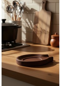 Resim Snippy Boon - Tezgah Üstü Kirli Kaşıklık Kepçe Kaşık Altlığı Ahşap 