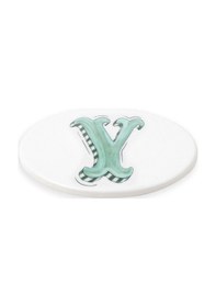 Resim The Mia Harf Bardak Altlığı Y Beyaz 