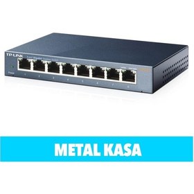 Resim Tp-lınk Tl-sg108, 8 Port, Gigabit, Yönetilemez, Metal Kasa, Masaüstü Switch 