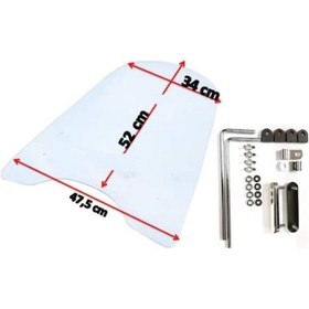 Resim Motosiklet Ön Siperlik Camı Büyük Boy (Cbf- Ybr - Cg - Sct - Cup) 