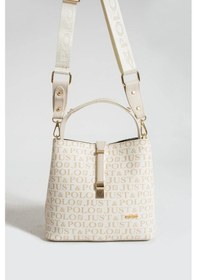 Resim Just Polo Kadın Orta Boy Su Geçirmez Günlük Şık El Ve Omuz Çantası Ebat 23 X 18 Cm Shoulder Bag Krem 