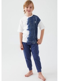 Resim U.S. Polo Assn. U.s. Polo Assn 1339 Garson İntense Creams Erkek Çocuk Kısa Kol Pijama Takım 001 