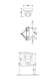 Resim Serel Diagonal Radarlı Pisuvar Dg09Ras110H 