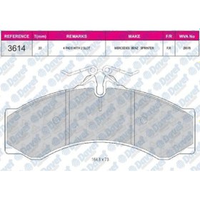 Resim Fren Balatasi Sprinter 408 412 414 Vw Lt35-50 1995- 504619769 