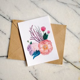 Resim Mahalle Kartpostalları - A6 / Tek Kartpostal Çiçek 