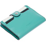 Resim Turkuaz Deri Unisex Kredi Kartlık - S1KK00001653-H2C 