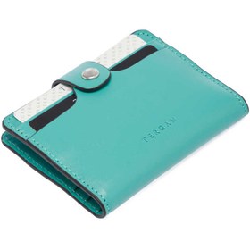 Resim Turkuaz Deri Unisex Kredi Kartlık - S1KK00001653-H2C 