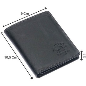 Resim Westpolo Kağıt Para Ve Bol Kart Bölmeli Unisex Crazy Eskitme Hakiki Deri Cüzdan Kartlık - Antrasit 4125916 