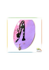 Resim Pembe Kedi Duvar Anahtar Askısı Pembe 