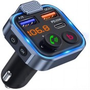 Resim Teltree Bluetooth 5.3 Araç Fm Vericisi, Hızlı Şarj Ve Yüksek Ses Kalitesi İle Uyumlu 