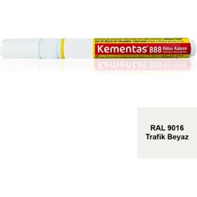 Resim Kementaş Tam Örtücü Rötuş Kalemleri Ral 9016 Trafik Beyaz Tam Örtücü Rötuş Kalemi 