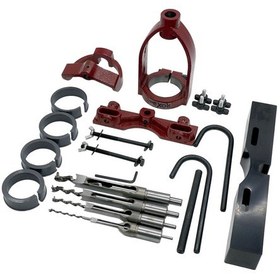 Resim Rox Wood 0038 Sütunlu Matkaba Takılır Zıvana Kare Delik Açma Seti 