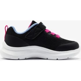 Resim Skechers Skech Fast Küçük Kız Çocuk Siyah Spor Ayakkabı 303168N Bkmt 