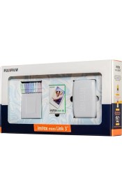 Resim Instax Mini Link 3 Beyaz Akıllı Telefon Yazıcısı Bundle Box 
