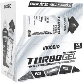 Resim InGoBio TurboGel 1:0.8 Aromasız Enerji Jeli Kutu (15 Adet) 