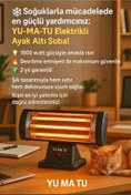 Resim mny elektrik 1800 Watt , 3 Quartz tüplü , Devrilme Emniyetli, Elektrikli Isıtıcı: Kışınızı Yaza Çevirin 