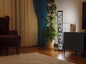 Resim Motifli Dekoratif Lambader 