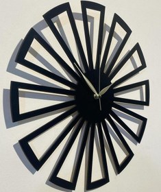 Resim Ümra Lazer Siyah Hediyelik Ahşap Dekoratif Duvar Sessiz Duvar Saati Ümra17 Siyah 