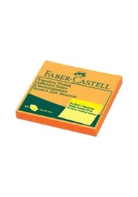 Resim Faber Castell Turuncu Yapışkanlı Notluk 75 75 Mm 
