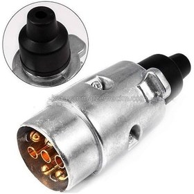 Resim 7 Pin Römork Fişi Alüminyum / Çekme Karavan Fişi-85 