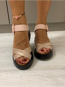 Resim Kesim Shoes Hakiki Deri Kadın Sandalet 