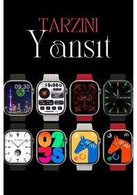 Resim Wearfitpro Wearfit S10 Pro Max 7 Kordonlu Akıllı Kol Saati Miniled Ekran Rose Gold 45mm 