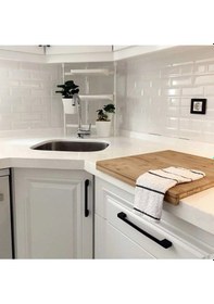 Resim 30 X 40 Ahşap Tezgah Üstü Kesme Tahtası - Et Kesme Tahtası- Trend Kesme Tahtası - Doğrama Tahtası A Ahşap 