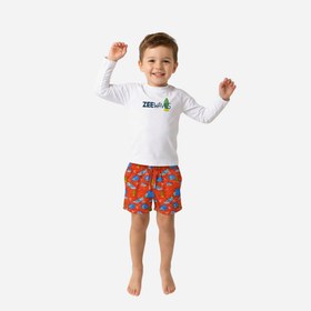 Resim Sleeved UV Rashguard / Surfers Set - 8-10 Yaş 