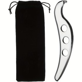 Resim Profesyonel Paslanmaz Çelik Gua Sha Aleti - Derin Doku, Yüz ve Yara Dokusu için Ergonomik IASTM Kas & Fasya Kazıyıcı - Taşınabilir Metal Guasha Saklama Kılıfı ile Fiziksel ve Kişisel Bakım, Yüz Gua Sha Aracı, Pürüzsüz Tutma Saplı Tasarım 