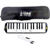 Resim Kuzgun Ticaret Bfs Lino 32 Tuşlu Bez Çantalı Melodika Siyah 