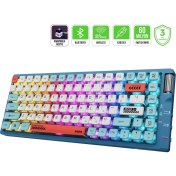 Resim Gamepower Sense Tkl Rgb Wireless/bluetooth/kablolu Mekanik Red Switch Gaming Klavye 
