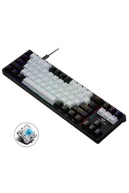 Resim valkyrie Blue Switch Dark Alien K710 71 Tuş RGB Gaming Klavye - Mekanik Mavi Tuş Type-C - 2 Kademe 