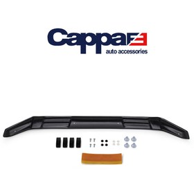 Resim Cappafe Toyota Hilux Ön Kaput Koruyucu Rüzgarlığı 4mm Akrilik (abs) Piano Black 2006-2012 