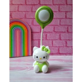 Resim Sanrio Hello Kitty Tasarımlı Şarzlı Çocuk Odası Masa Lambası 