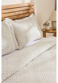 Resim Kaşmir Home Space Çift Kişilik Yatak Örtüsü Takımı Gri Gri 