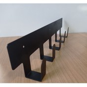 Resim güven iş metal Metal Mat Siyah Kapı Arkası Askılık Ve Banyo Kapı Arkası Askılık 