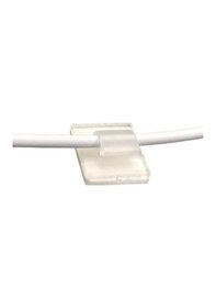 Resim Wcl0505 Kablo Sabitleme Kelepçesi Klipsi Yapışkanlı Duvar Kablo Tutucu 16 x 15.5 x 6.4 MM Şeffaf 50 Adet 