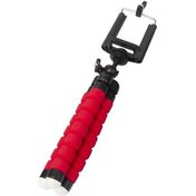 Resim Yifomall Esnek Ayağa Sahip Cep Telefonu Tutuculu Taşınabilir Tripod - Kırmızı Spor Kamera Ve Dijital Kameraya Uyumlu 