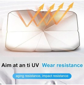 Resim Ulzyvf Uv Koruyucu Araç Şemsiyesi - Titanyum Kaplamalı, Isı Yalıtımlı, 8 Model Seçeneği 