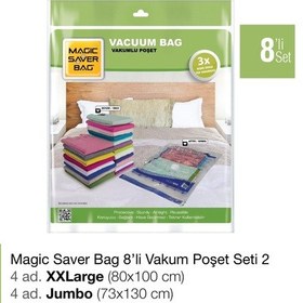 Resim Magic Saver Bag 8'Li Vakumlu Poşet Seti 2 