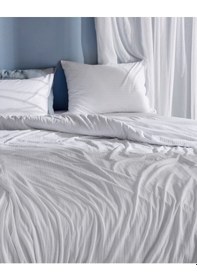 Resim Madame Coco Marlene Tek Kişilik %100 Pamuk Penye Lastikli Nevresim Takımı - Beyaz 8684427198902 Beyaz 