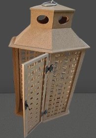 Resim Hobi Adn 90233 Dekoratif Fenerlik MDF HAM CNC Kesim Nakış Oymalı Klipsli El Yapım 