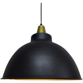 Resim Riolight Retro Siyah Içi Sarı Tekli Metal Sarkıt (538296341) 