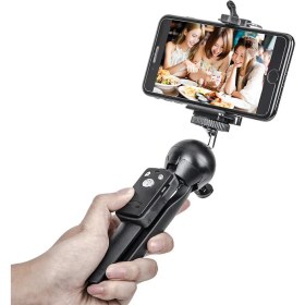 Resim Pdx BG1978 Masa Mini Tripodu 25 cm Bluetooth Kumanda Dslr Cep Telefonu 