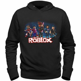 Resim Alfa Tshirt Roblox Çocuk Siyah Sweatshirt 