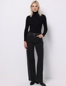 Resim Regular Fit Kadın Siyah Jean Pantolon Colin's