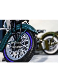 Resim Şık Tasarım Motosiklet Jant Şeridi Pulsar Motosiklet Jant Şeridi Mavi Sağ-sol/ön-arka Beyaz 