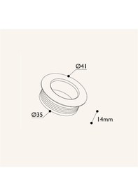 Resim Gürçayhırdavat Gürçay Gömme Kulp Çap 35Mm Parlak Krom (2 Adet) 